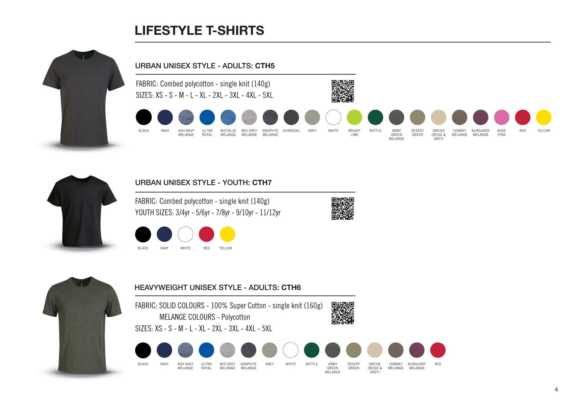 140g Urban Lifestyle Youth T-Shirt