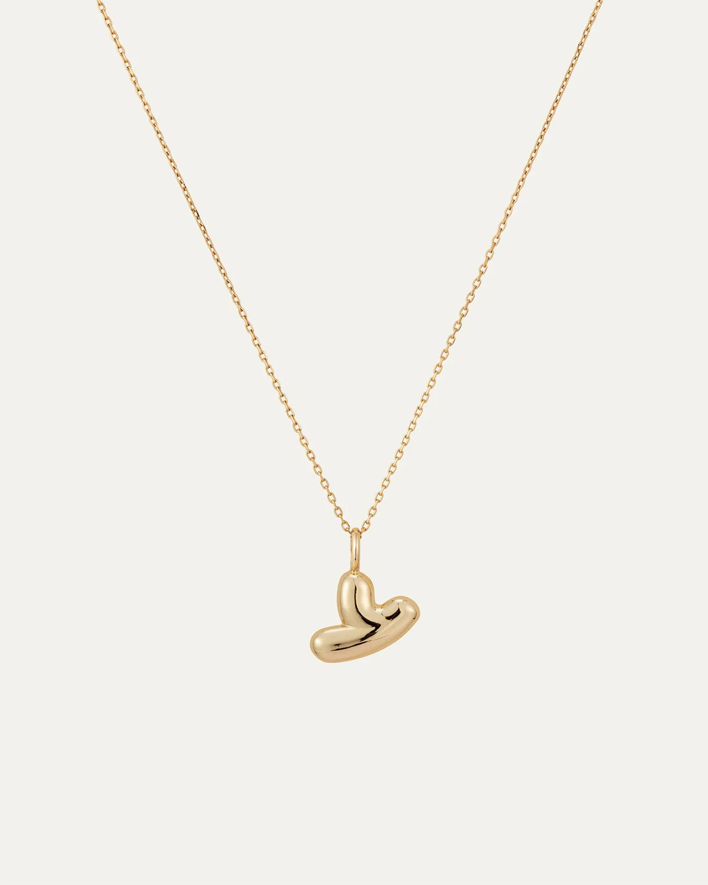 14K Gold Bubble Letter Necklace - Y