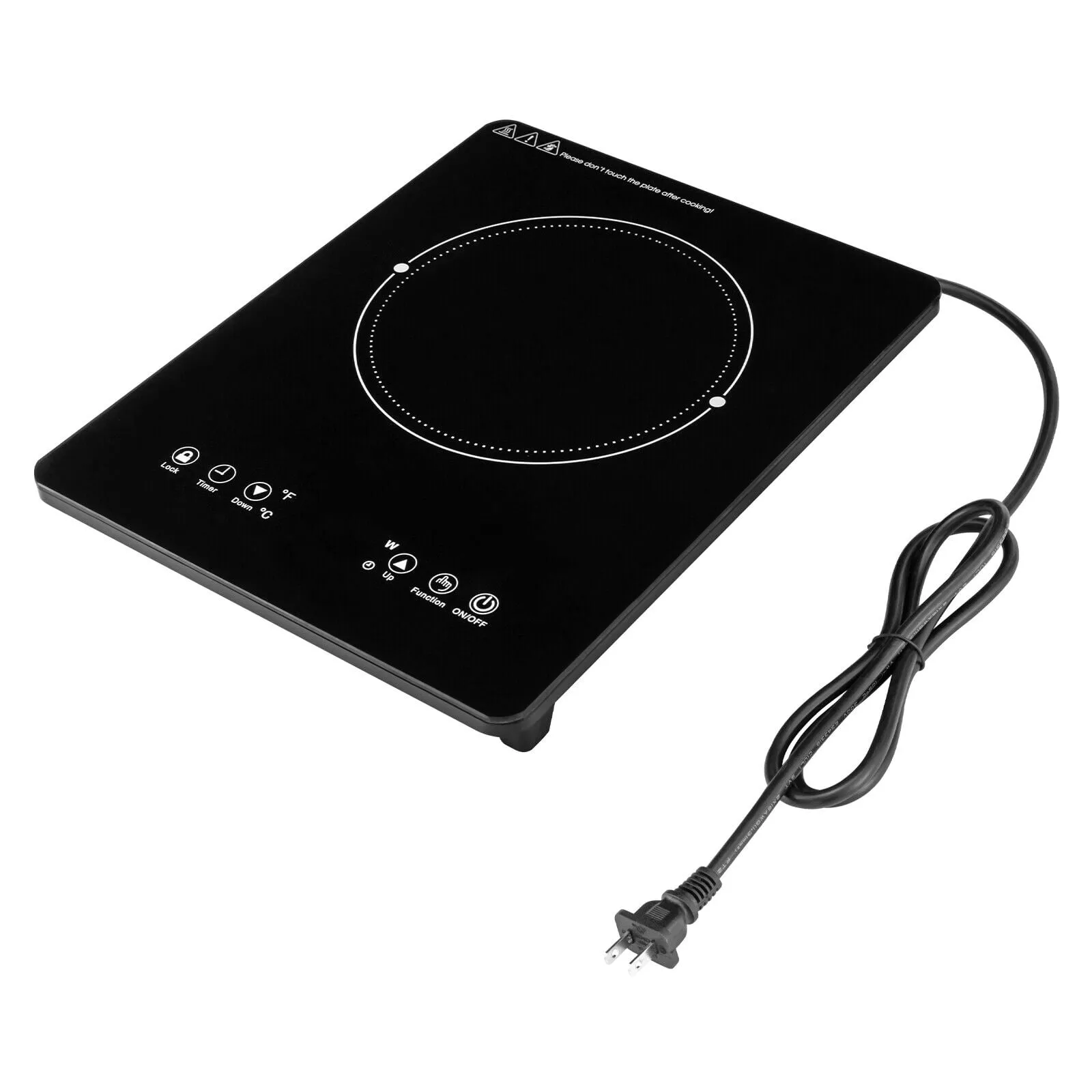 1800W Portable Electric Induction Cooktop Stove Hotplate Cooker Durable Kitchen