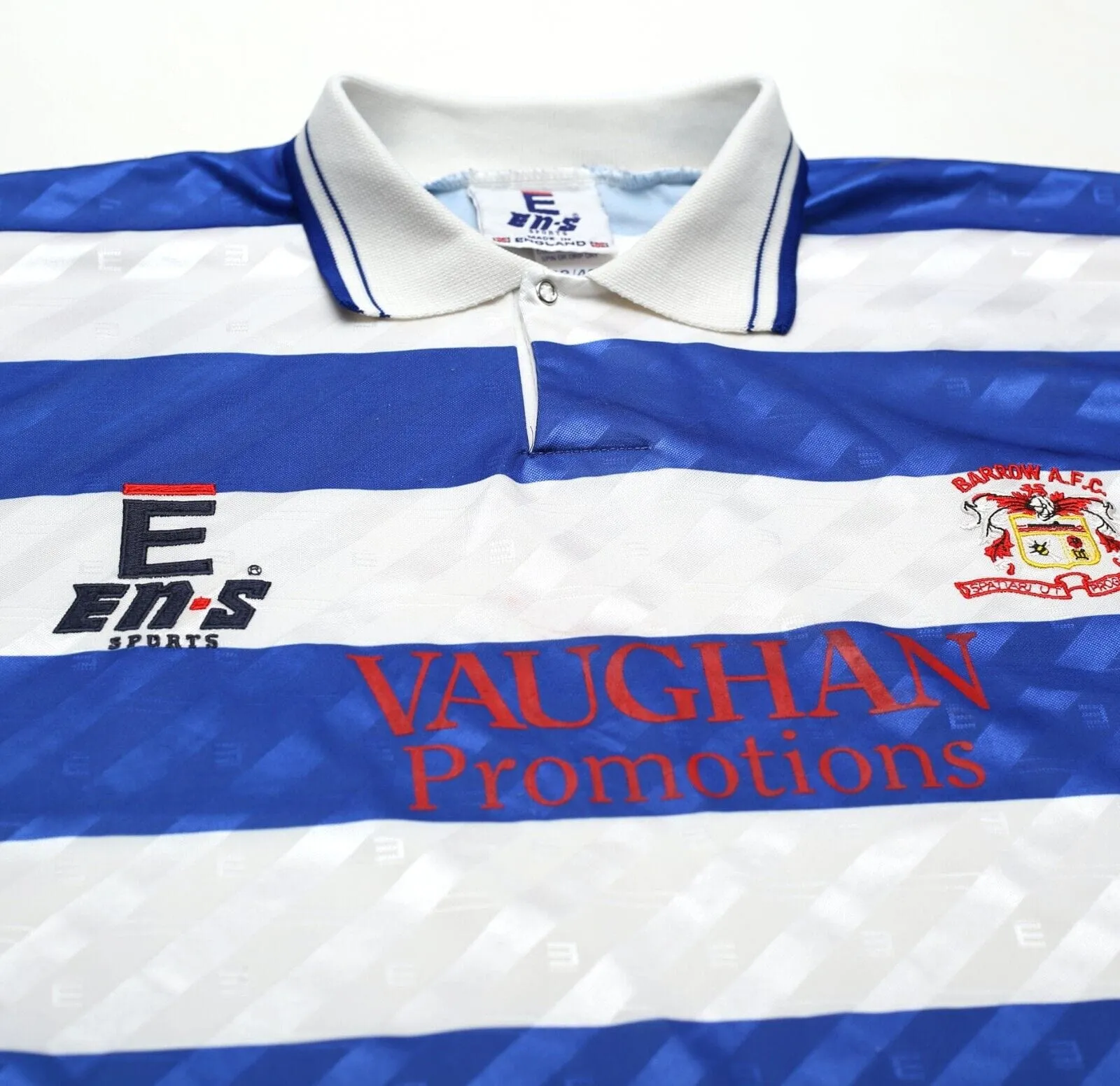 1996/97 BARROW FC Vintage EN-SPORTS Home Football Shirt (M)