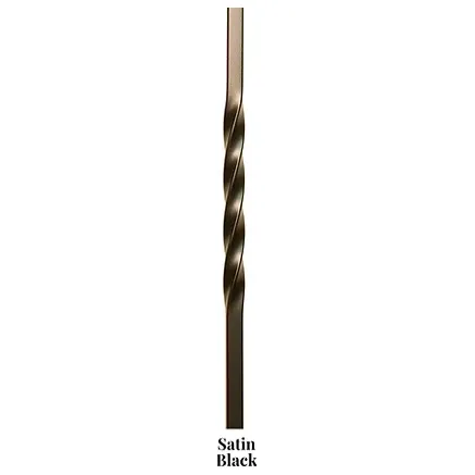 1TW22 | Single 22" Twist Iron Baluster | 2554 | 1/2"