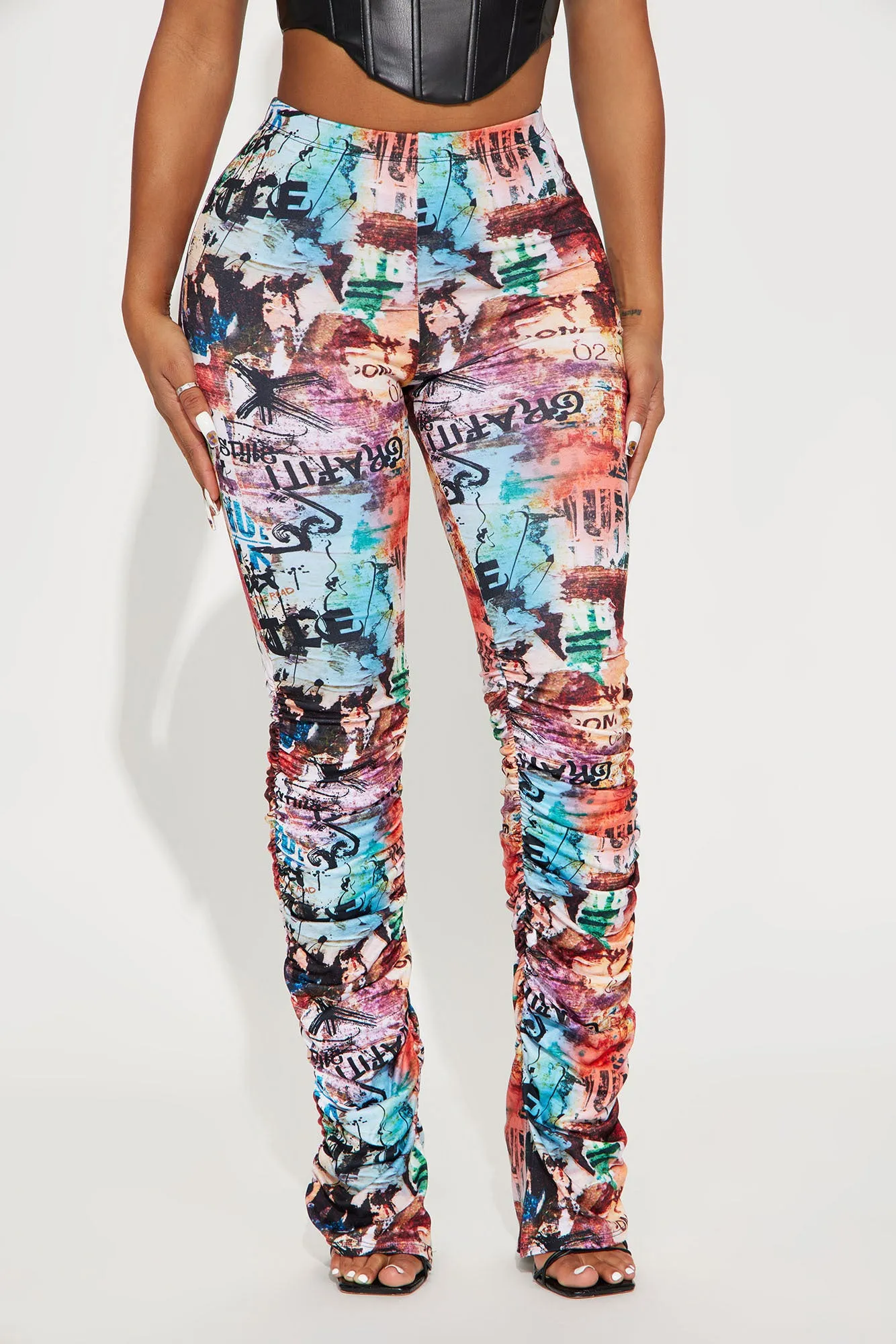 A Lifestyle Stacked Pant - Multi Color