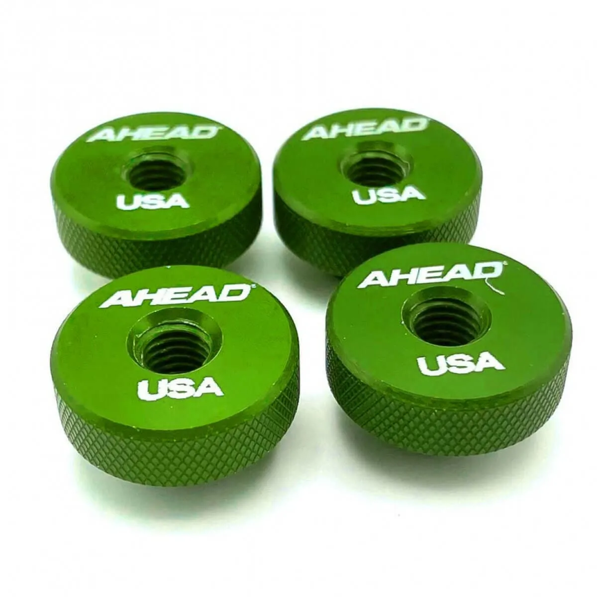 Ahead Speed Nuts Knurled Metal Cymbal Washer 4pk Green