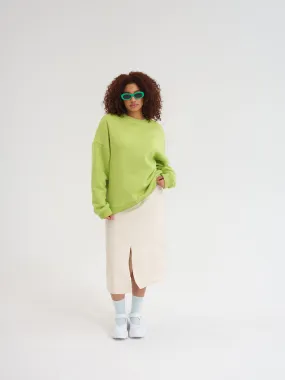 ANEMONE green crew neck