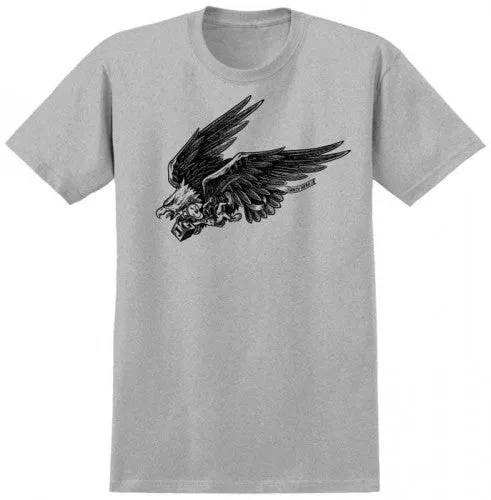 Anti-Hero Eagle Doll S/S - Men's T-Shirt - Athletic Grey/Black