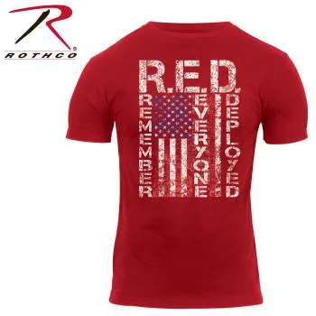 Athletic Fit R.E.D. (Remember Everyone Deployed) T-Shirt