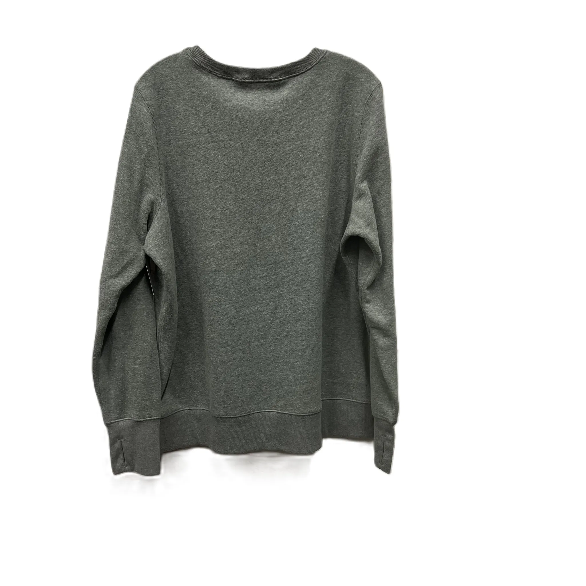 Athletic Sweatshirt Crewneck By Tek Gear In Grey, Size: 1x