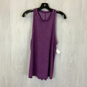 Athletic Tank Top By Lululemon In Purple, Size: 6