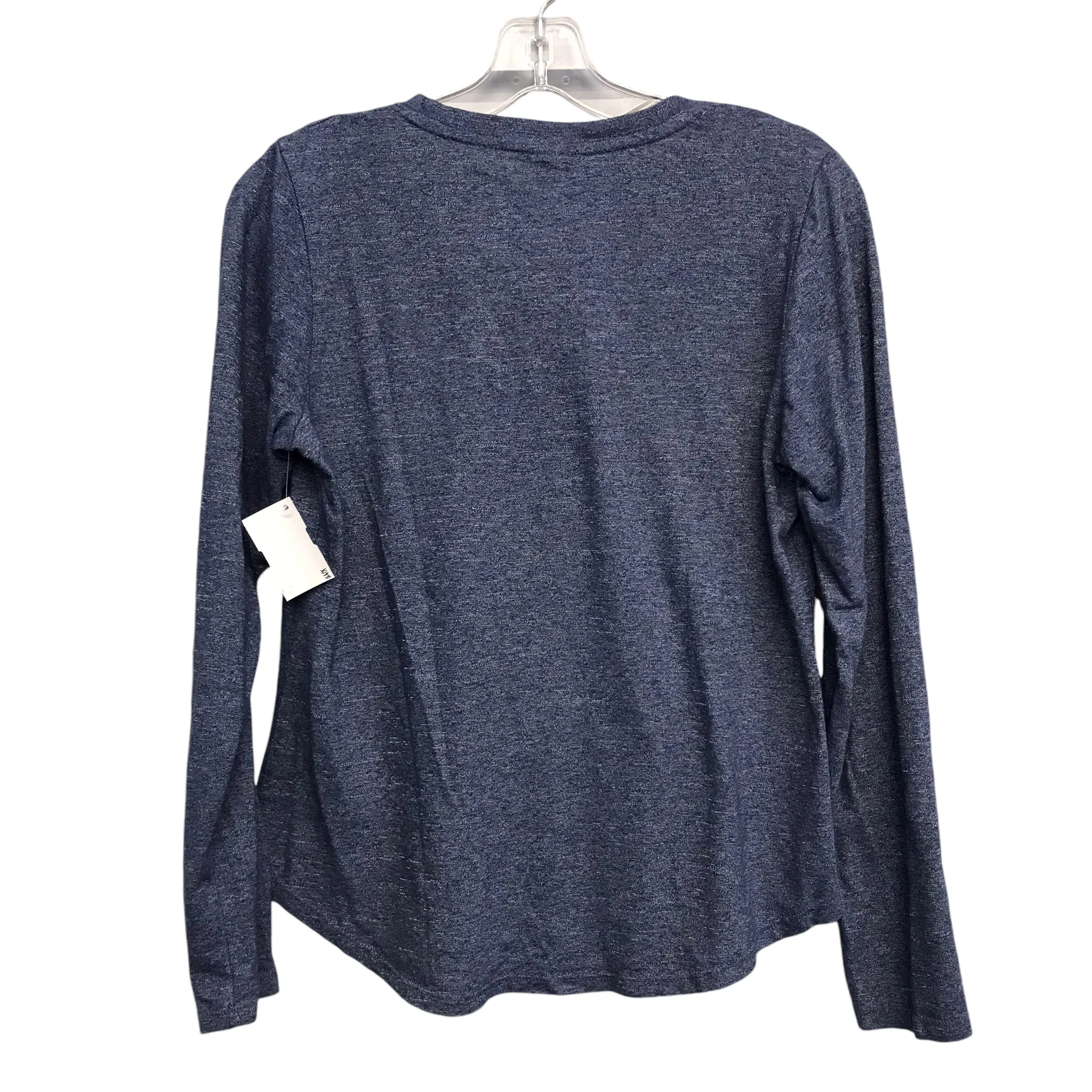 Athletic Top Ls Crewneck By Homage In Blue, Size:S