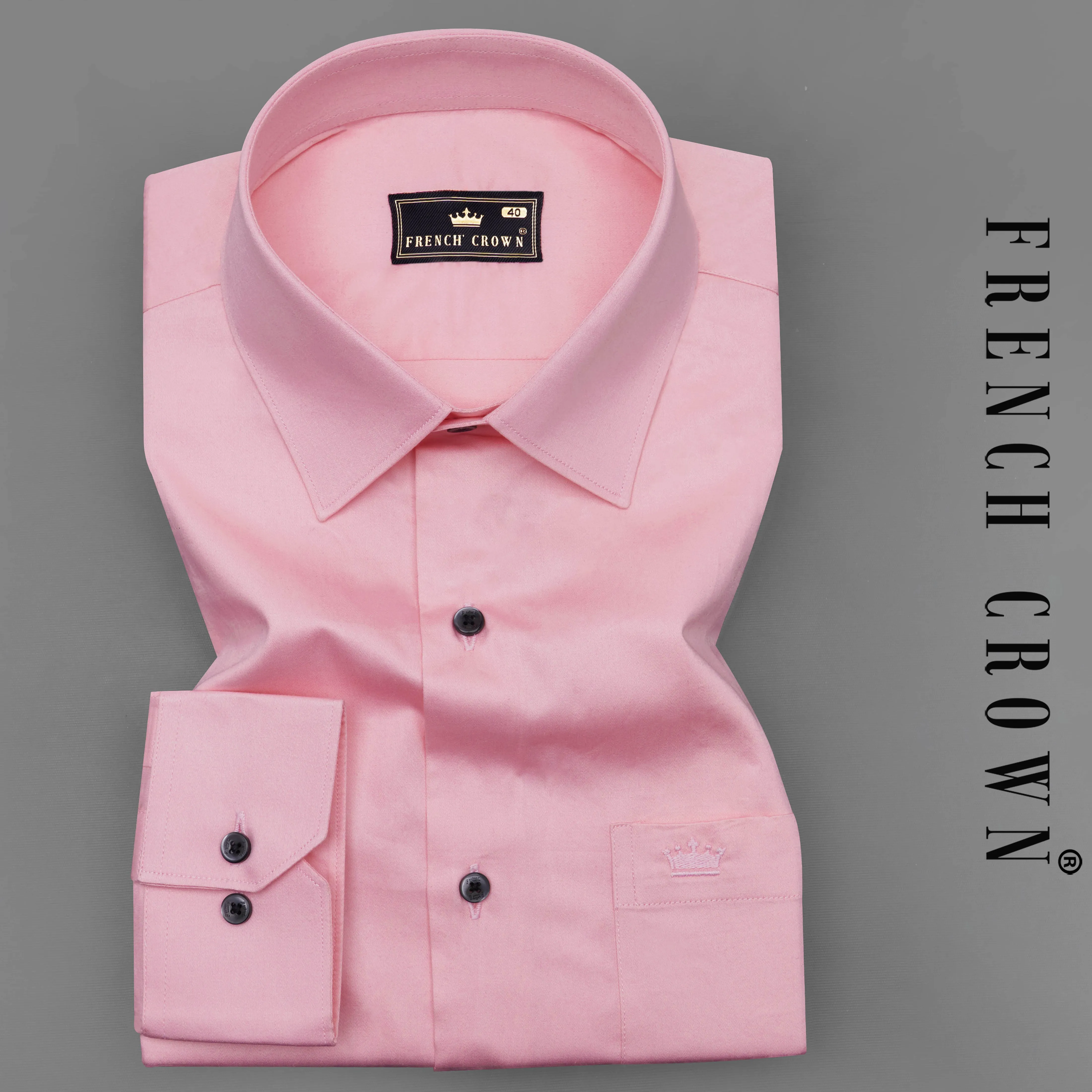 Azalea Pink Subtle Sheen Super Soft Premium Cotton Shirt