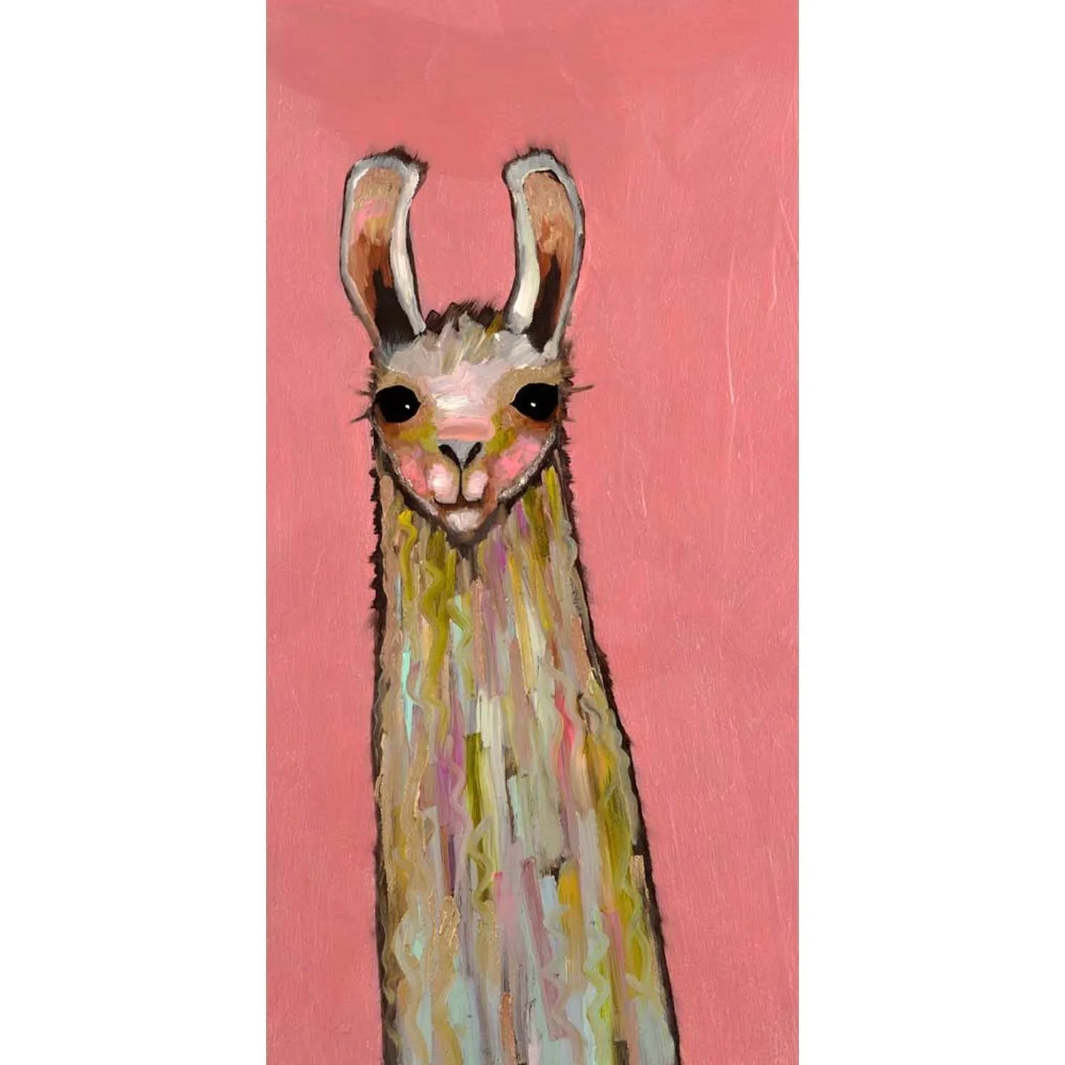 Baby Llama Canvas Wall Art