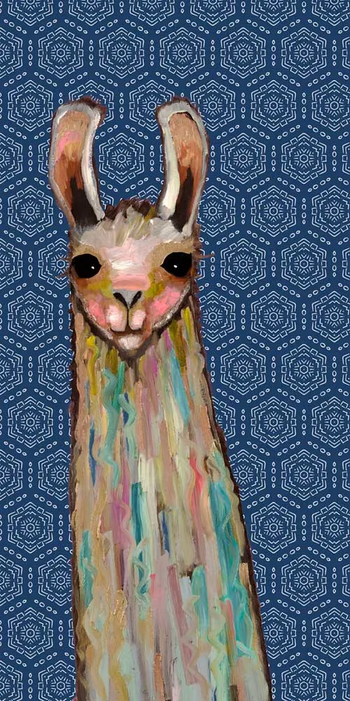 Baby Llama Canvas Wall Art