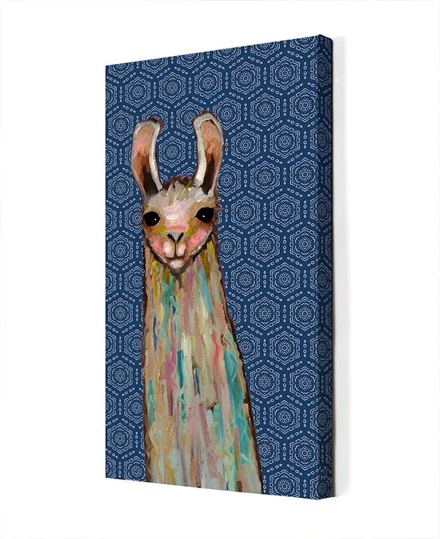 Baby Llama Canvas Wall Art