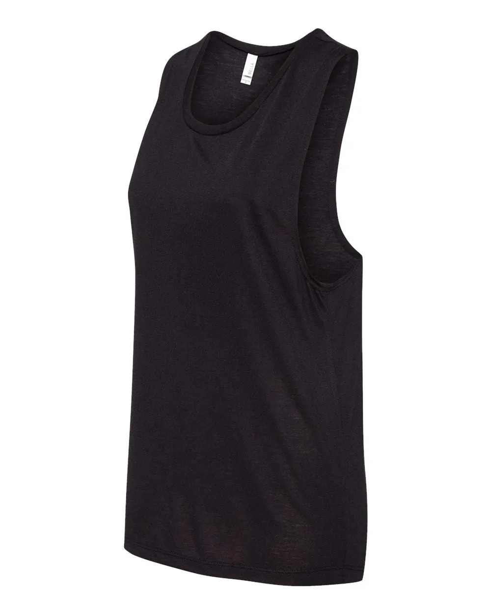 Bella   Canvas 8803 Women's Flowy Scoop Muscle Tank - Black