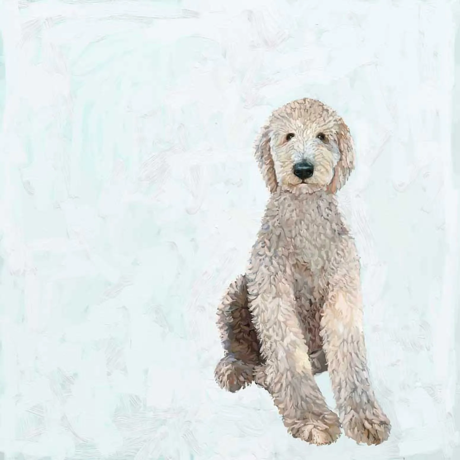 Best Friend - All Legs Labradoodle Canvas Wall Art