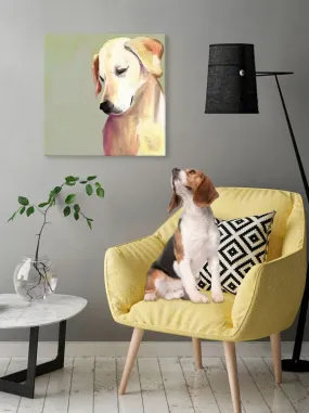 Best Friend - Yellow Lab Canvas Wall Art