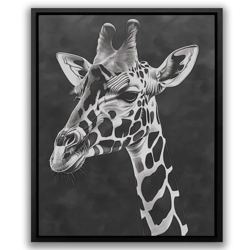 Black and White Giraffe