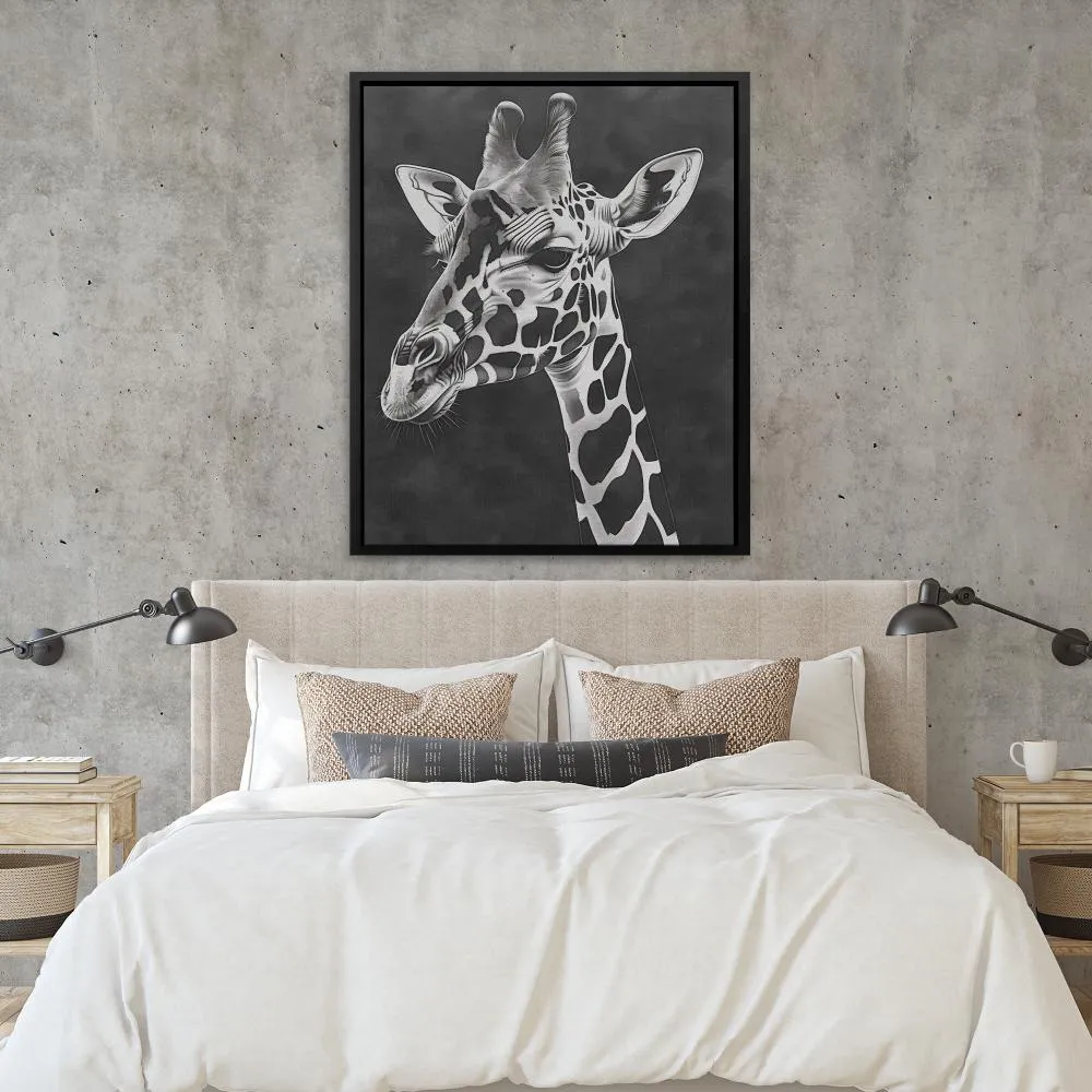 Black and White Giraffe