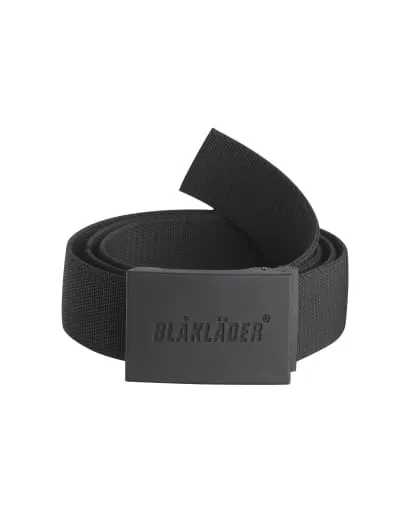 Blaklader Durable Stretch Work Belt with Rubber-Coated Logo Buckle - 4038