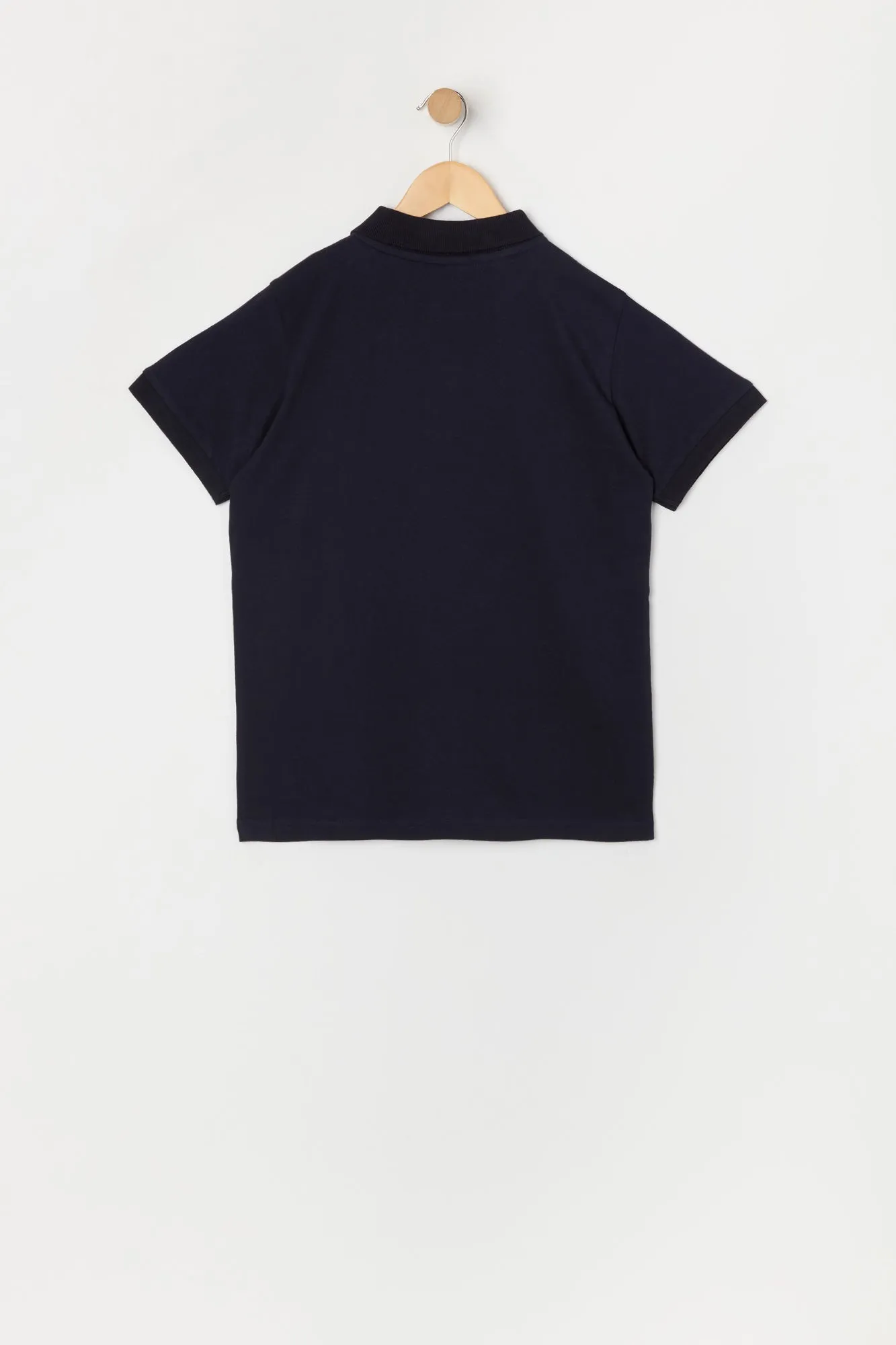 Boys Solid Polo Top