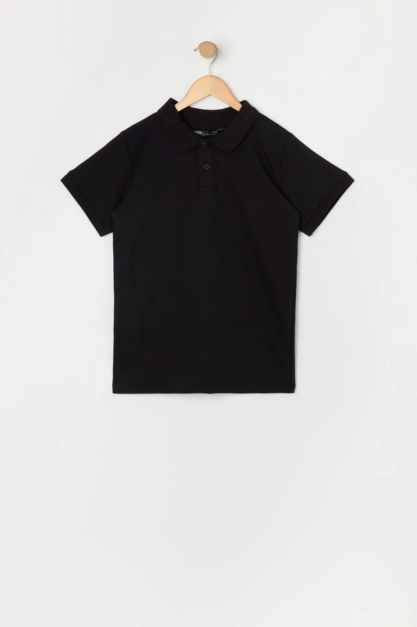 Boys Solid Polo Top