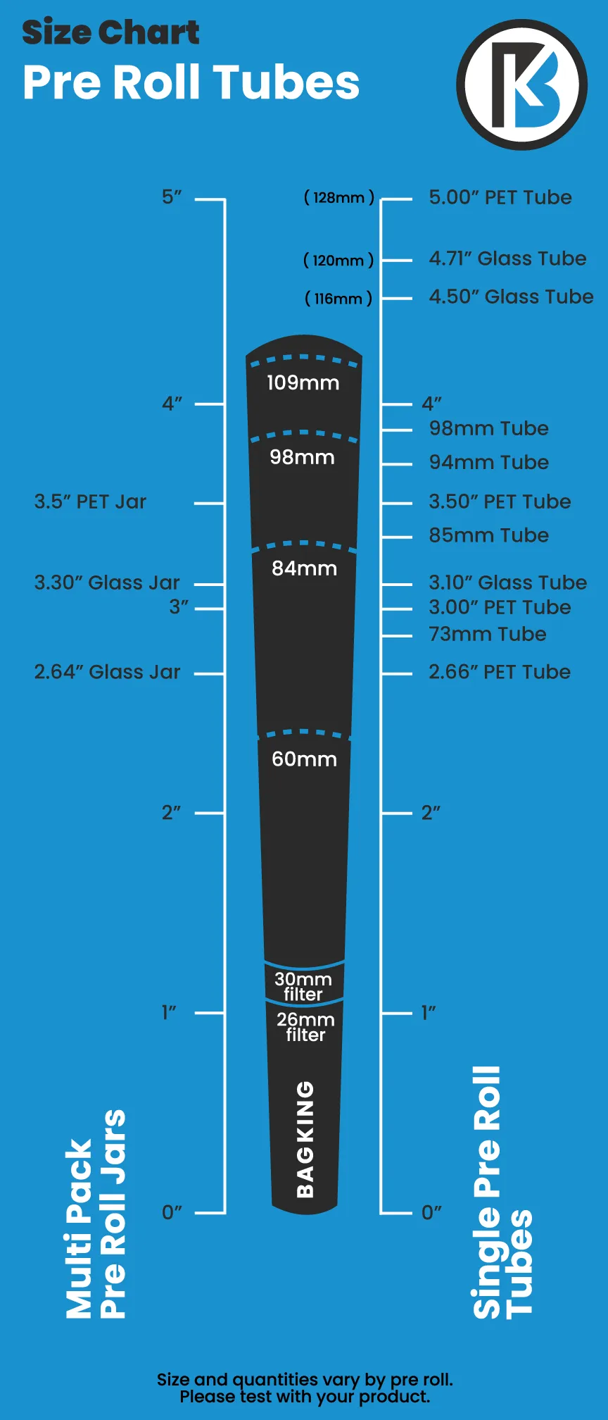 Brand King Cartridge Tube | 92 mm