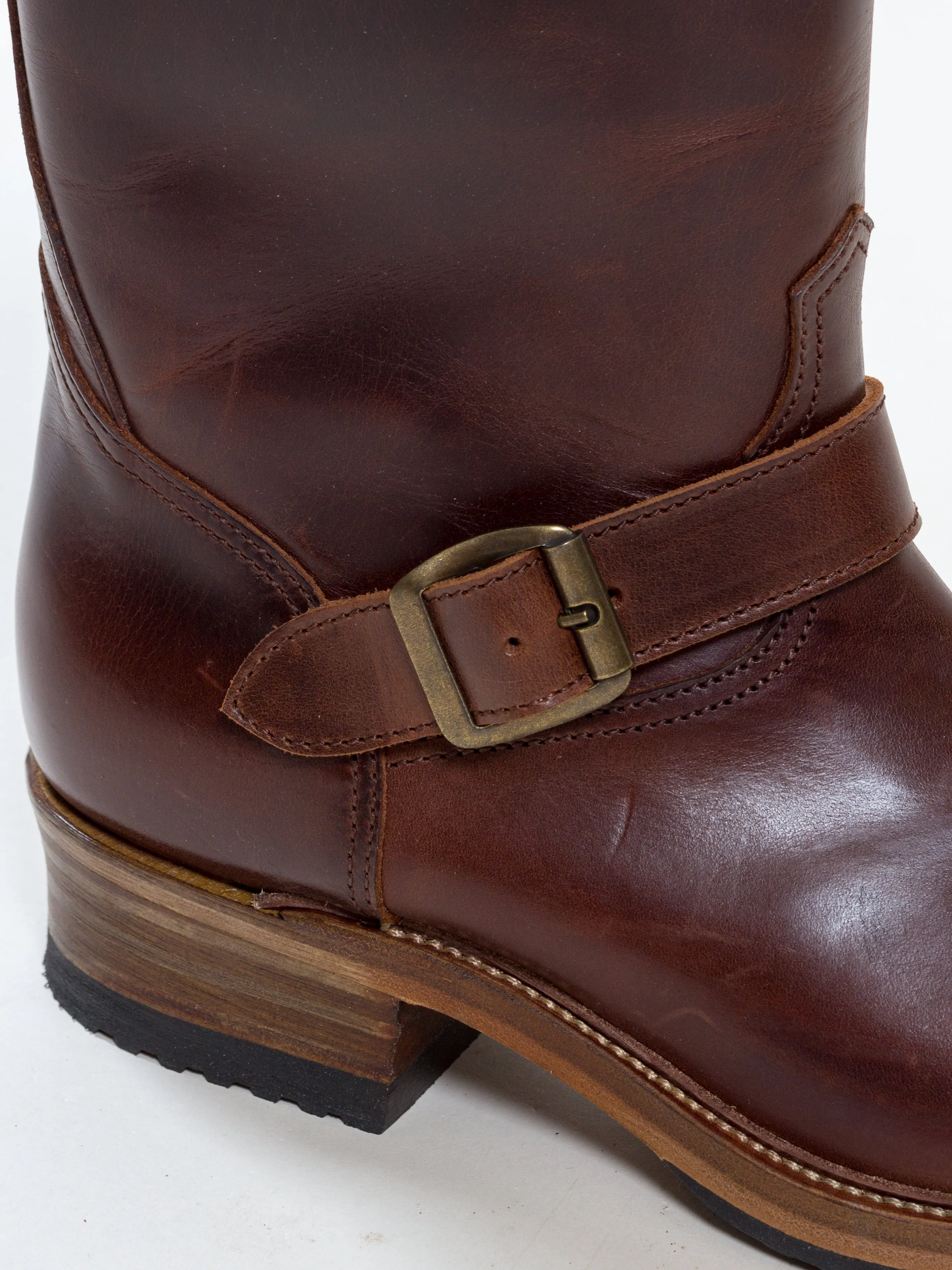 Bright Shoemakers, Engineer Boot, Chestnut Brown