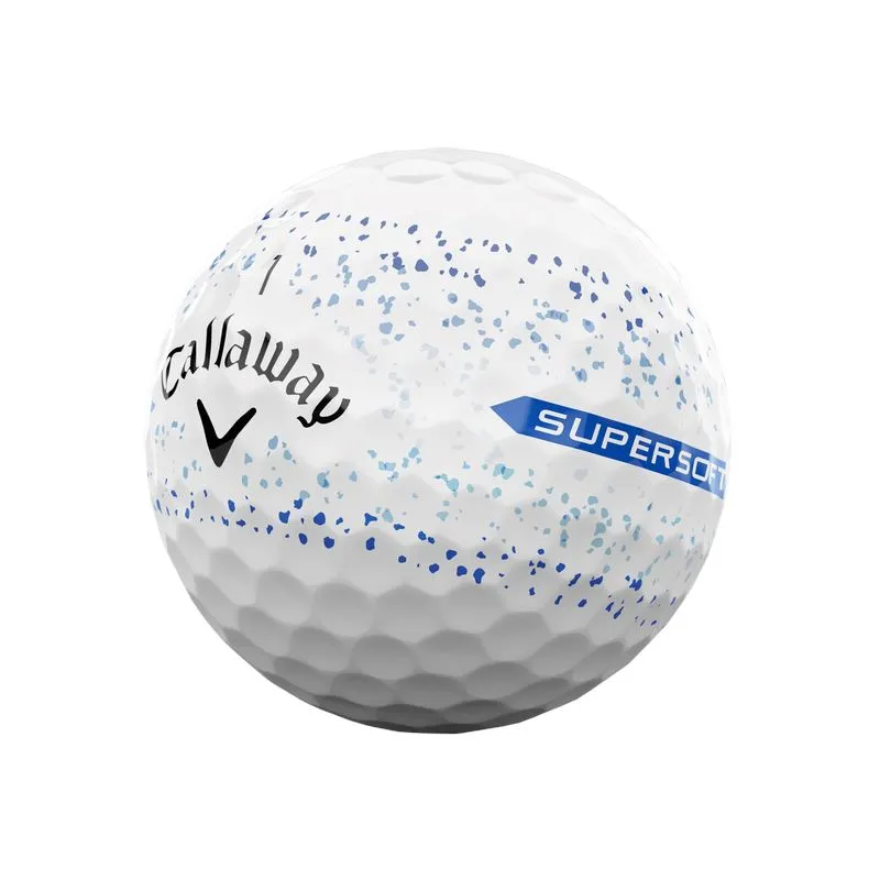 Callaway SuperSoft Golf Balls '23 Splatter Blue