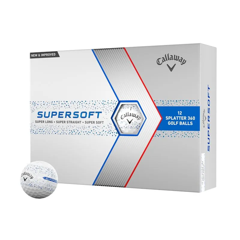 Callaway SuperSoft Golf Balls '23 Splatter Blue