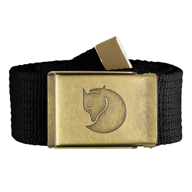 Canvas Brass Belt - 4 cm