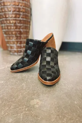 Ceadar Two-Tone Checkered Mule Heel - FINAL SALE