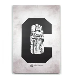 Cleveland C Guardian Canvas Artwork