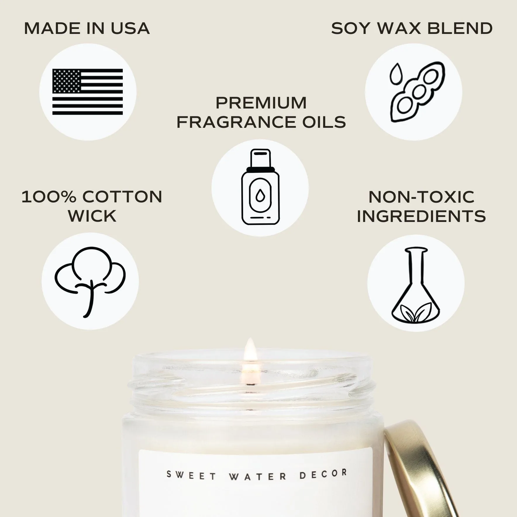 Congrats! Soy Candle Clear Jar - 9 oz