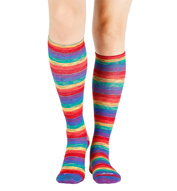 Cotton Everyday Compression Socks (15-20mmHg) - Space Dye Assortment 3 - 3 Pack