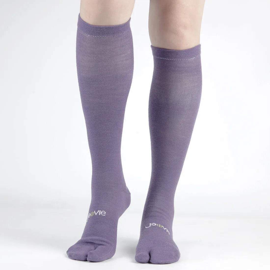 Cotton Everyday Split Toe Socks (15-20mmHg) - Solids