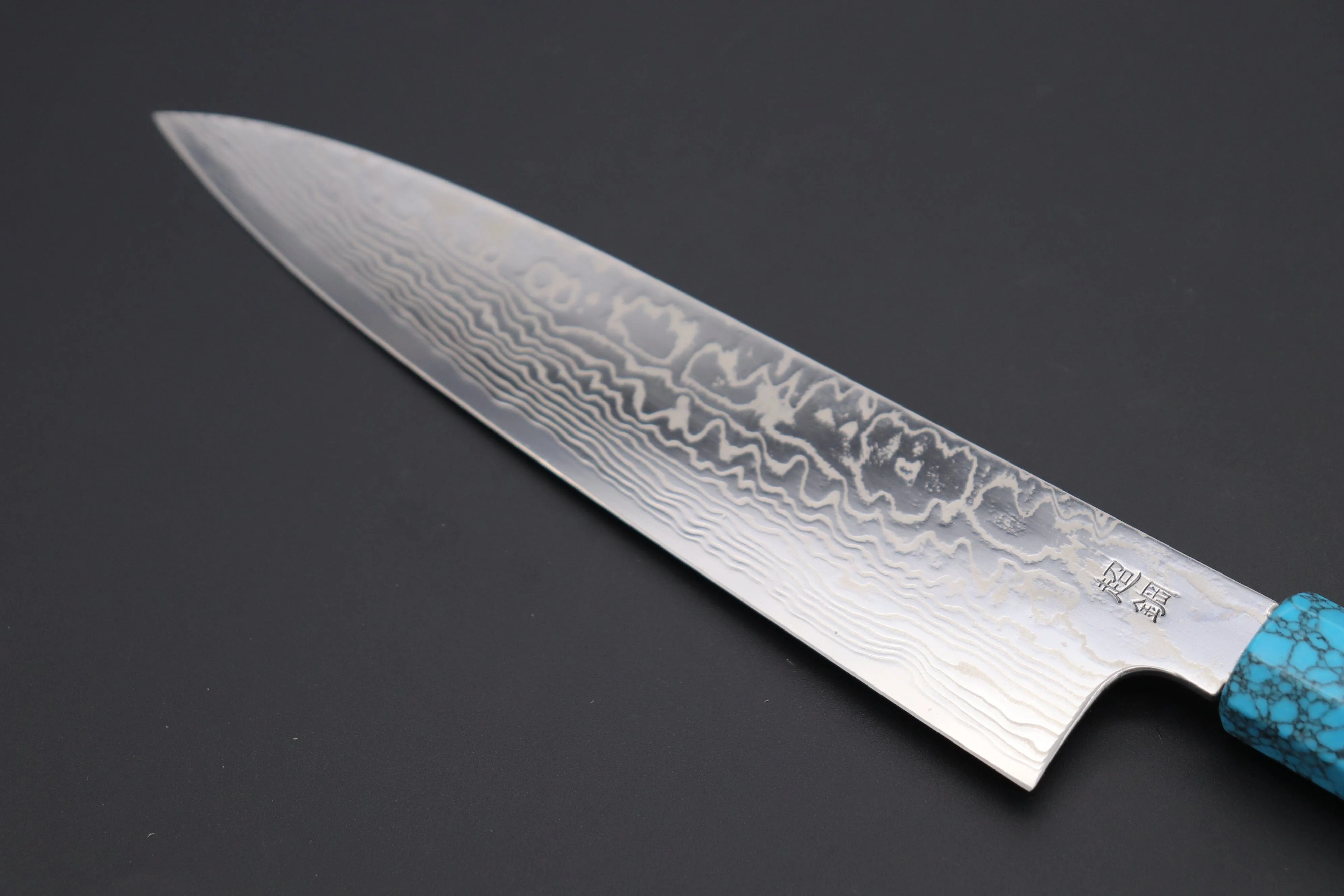 Custom Limited Edition, Sukenari ZDP-189 Nickel Damascus Wa Gyuto 210mm (8.2 inch, SCL-253)