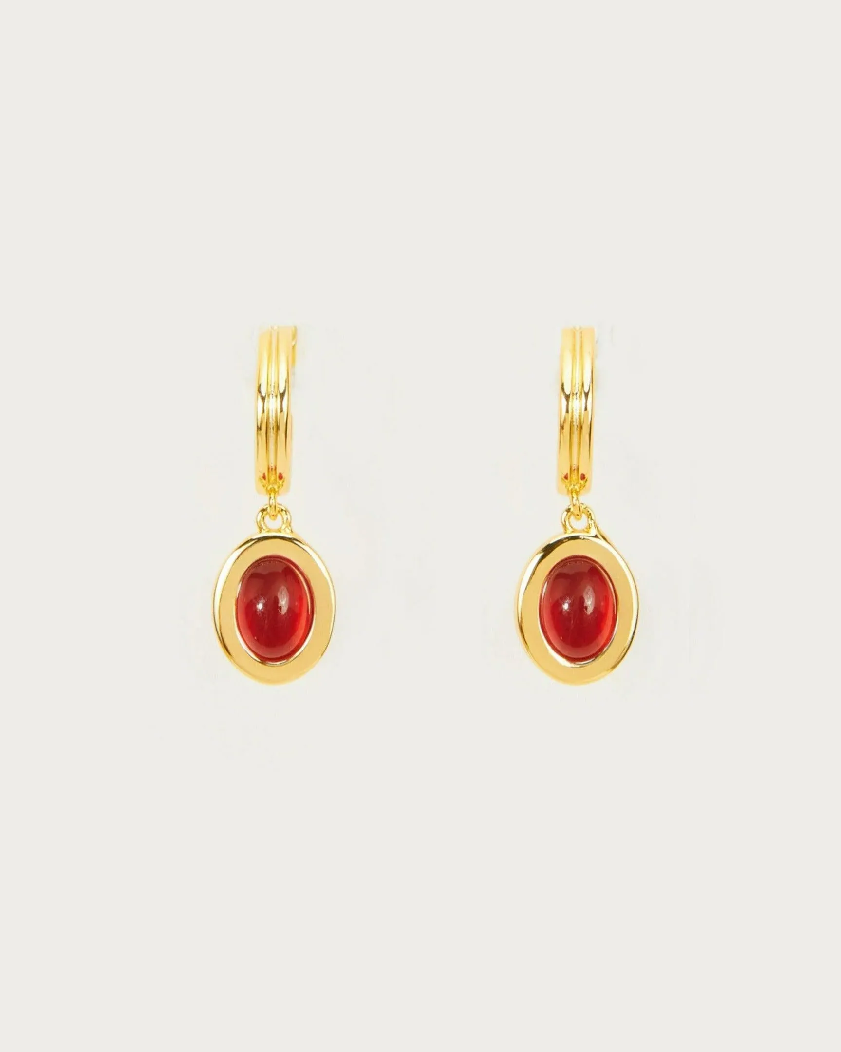 Devon Earrings in Carnelian