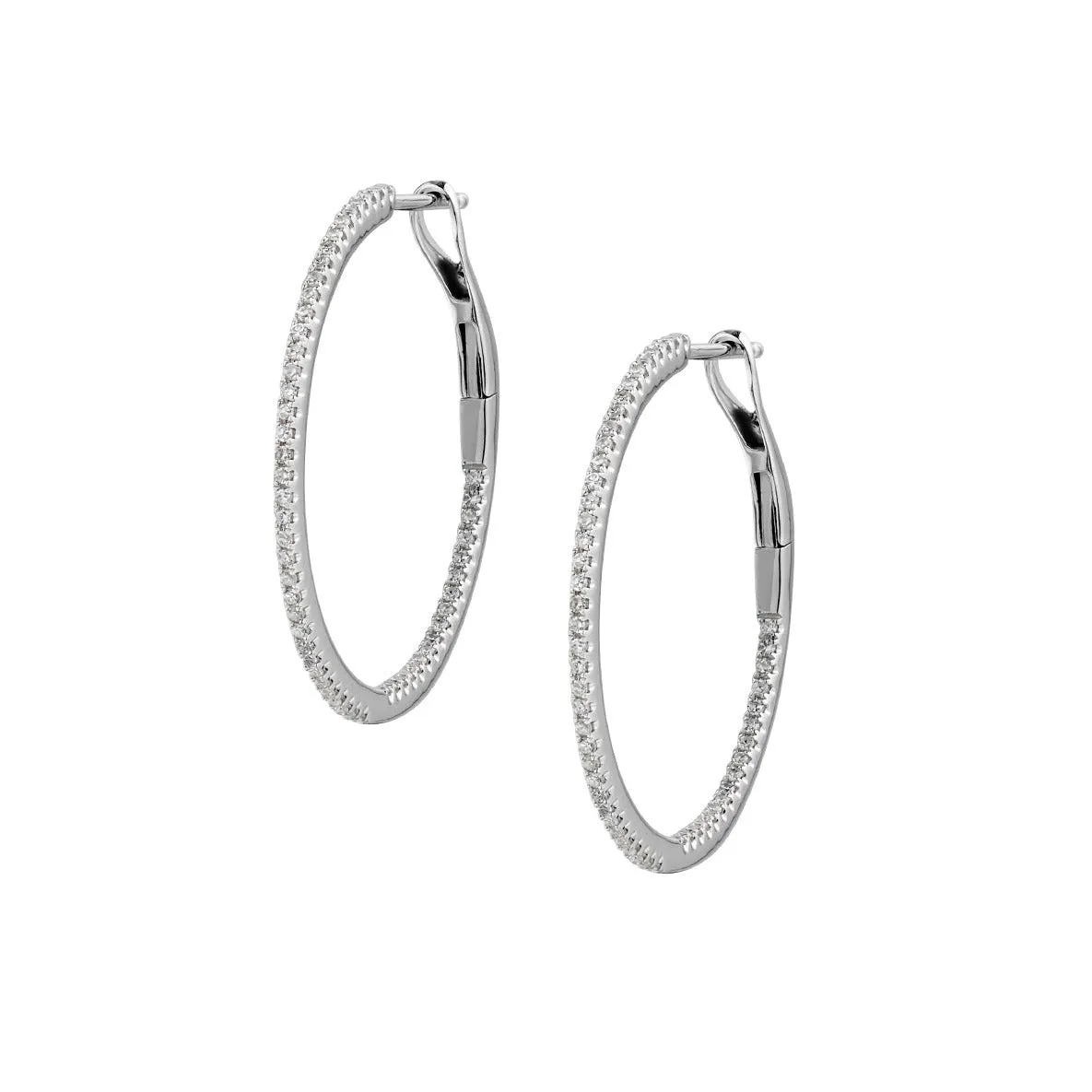 DIAMOND HOOP EARRINGS