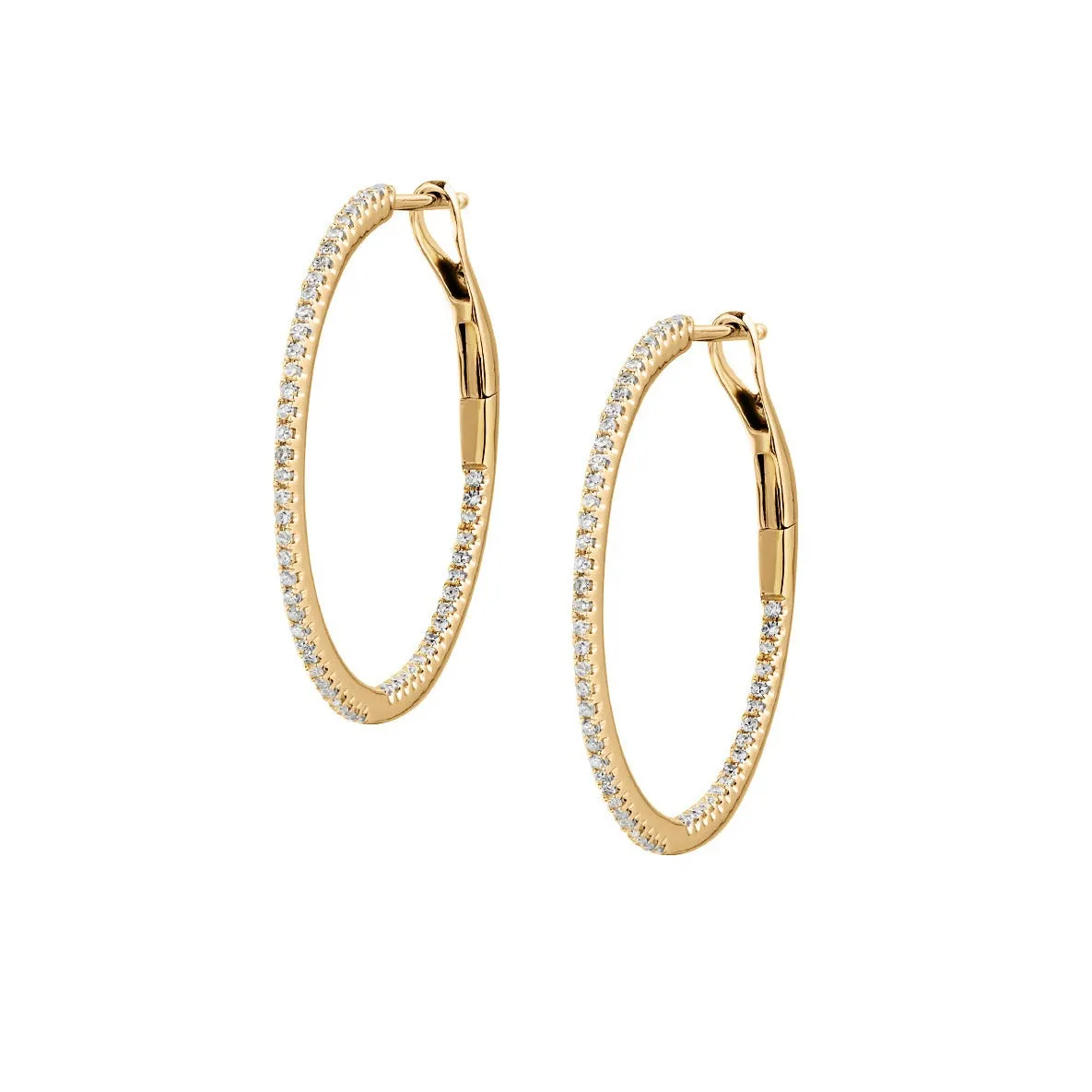 DIAMOND HOOP EARRINGS