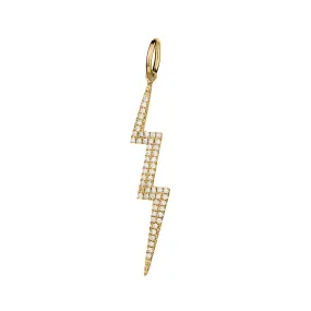 DIAMOND LIGHTNING BOLT CHARM