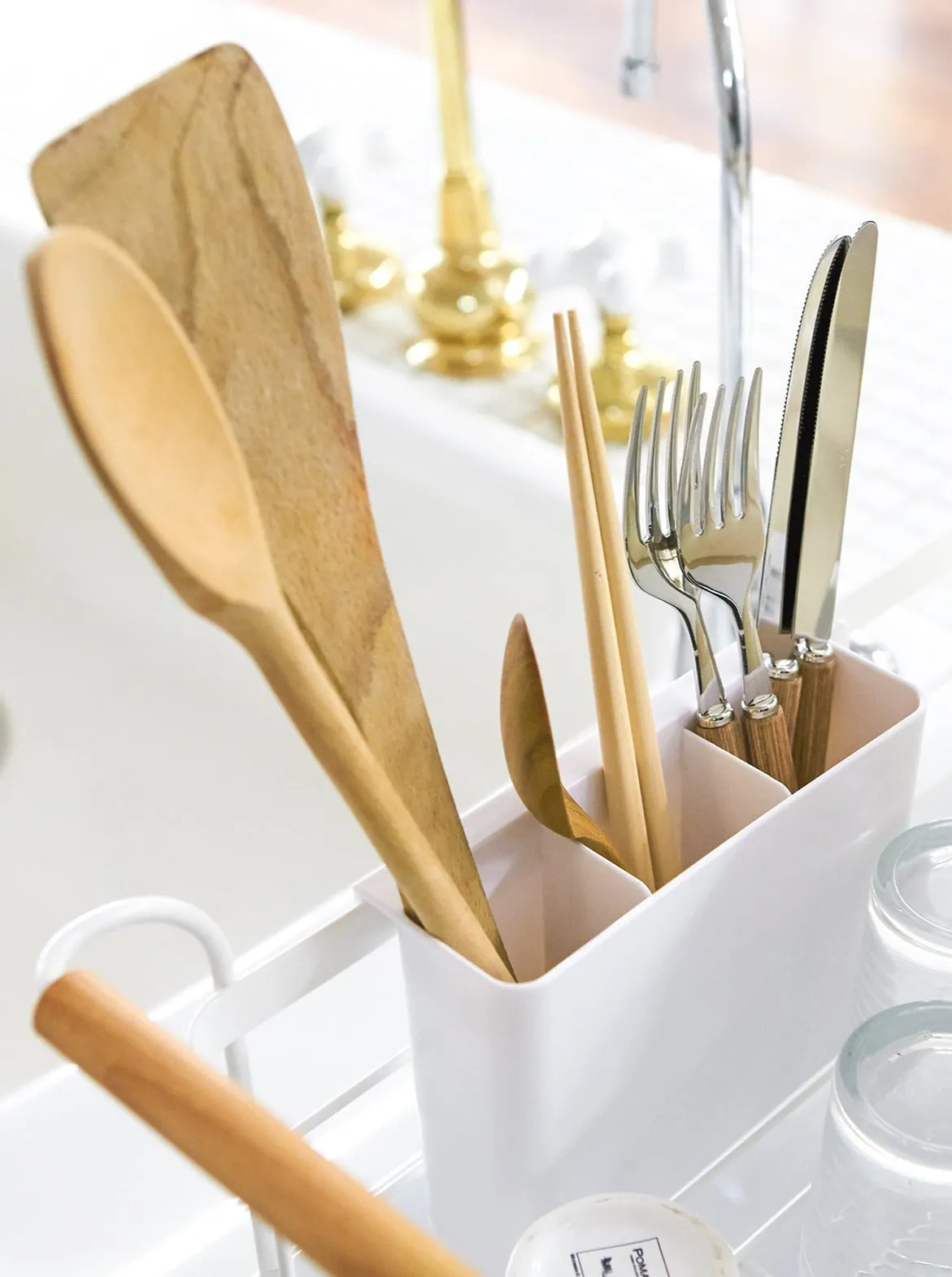 Dish Rack - Steel   Wood