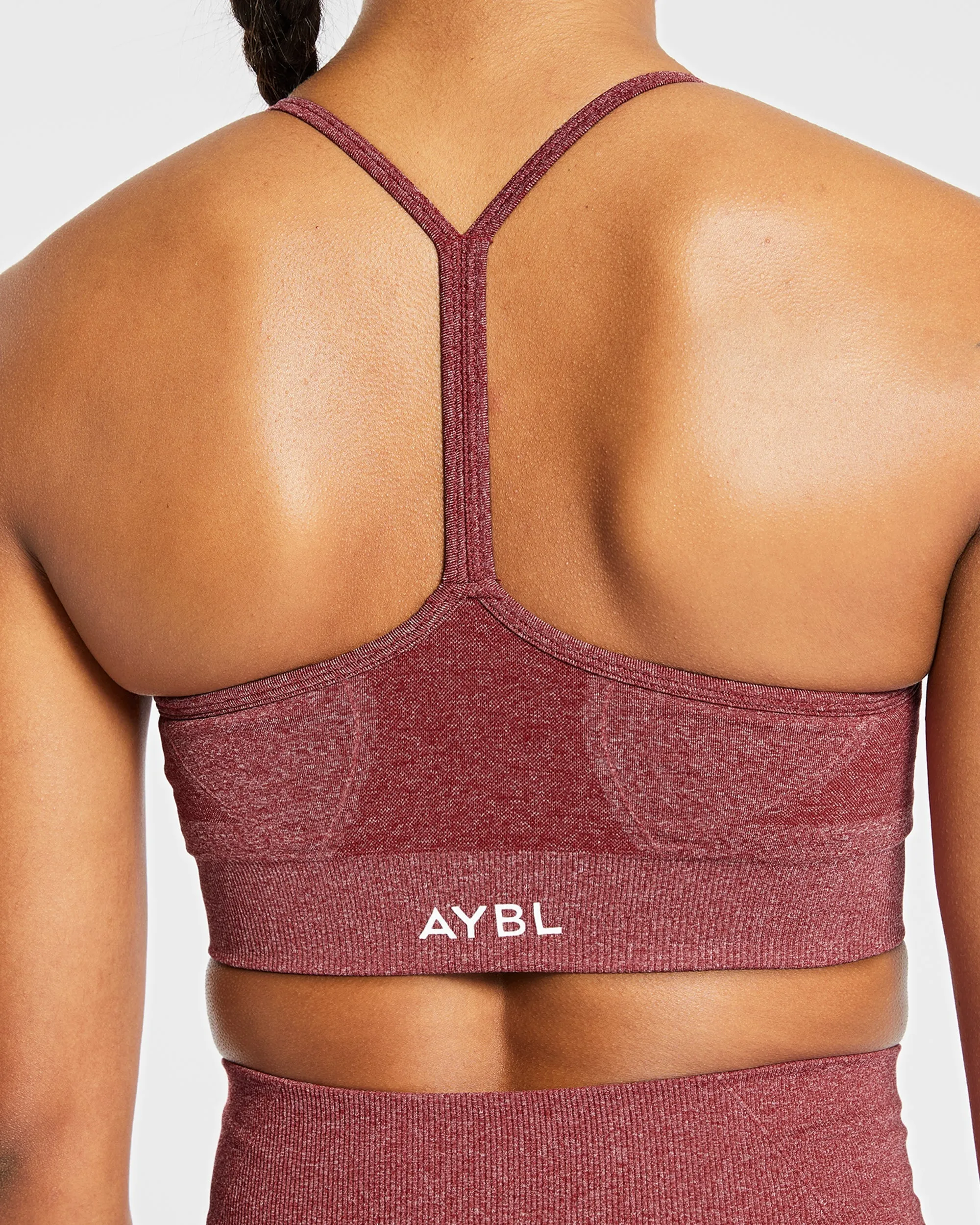 Empower Seamless Sports Bra - Red Marl