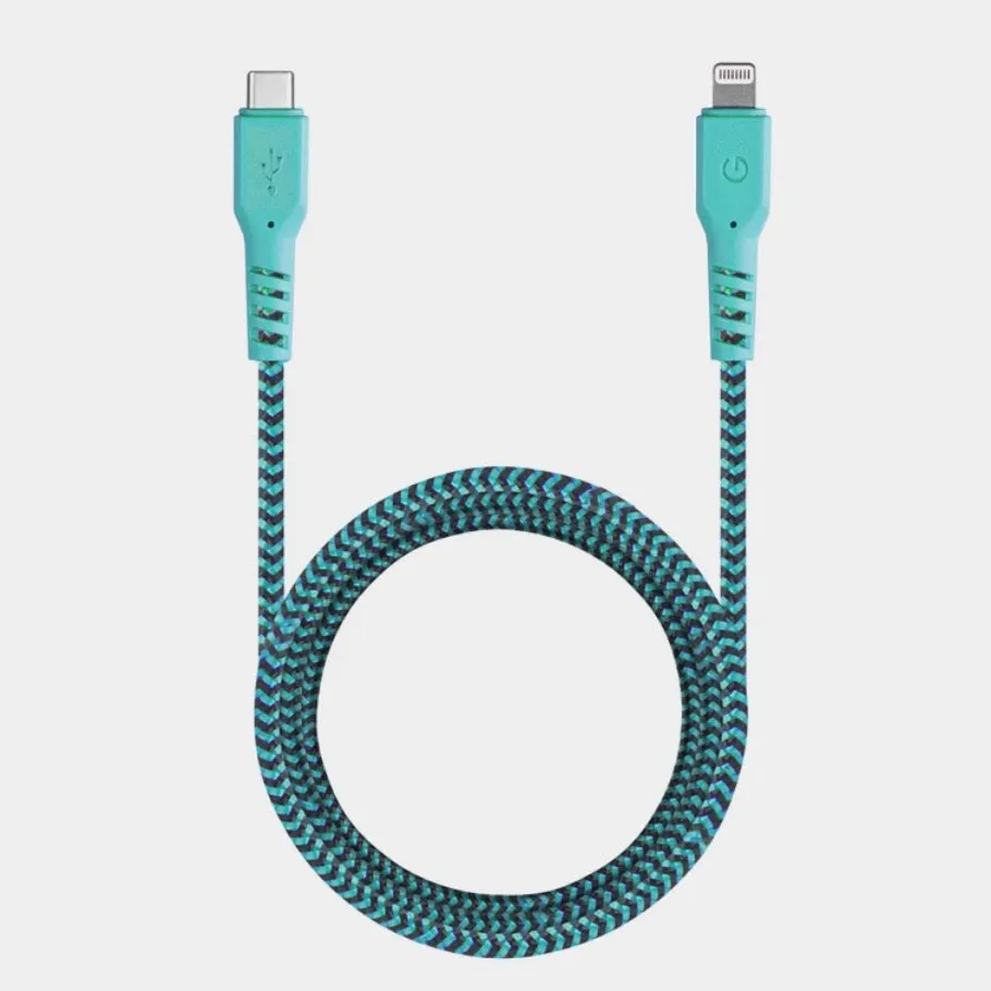 Energea FibraTough Cable<br>1.5m USB-C to Lightning<BR>USB 2.0