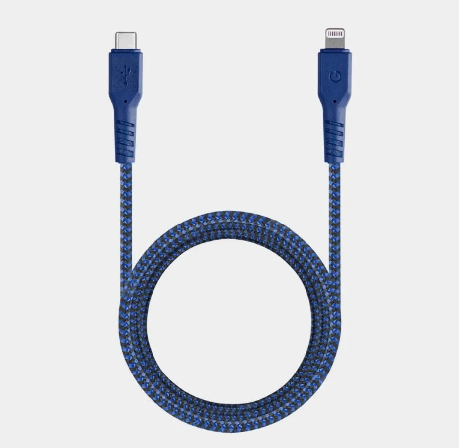 Energea FibraTough Cable<br>1.5m USB-C to Lightning<BR>USB 2.0