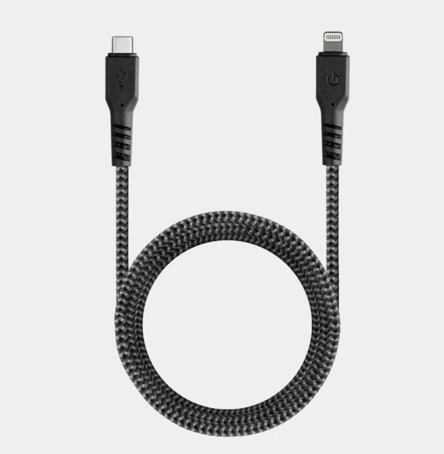 Energea FibraTough Cable<br>1.5m USB-C to Lightning<BR>USB 2.0