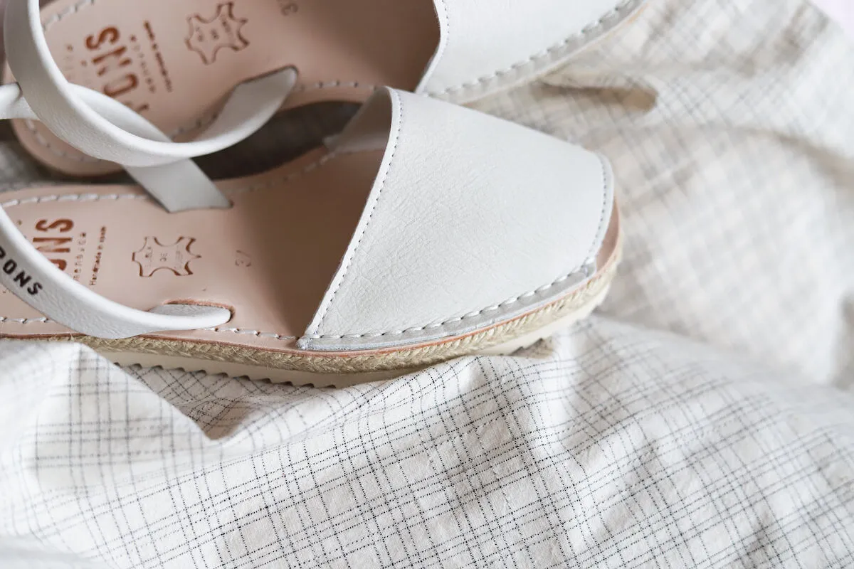 Espadrille - Leather GREIGE