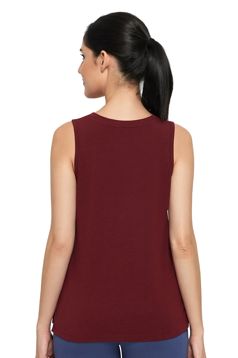 Essential Tank Top - Pomegranate Marl