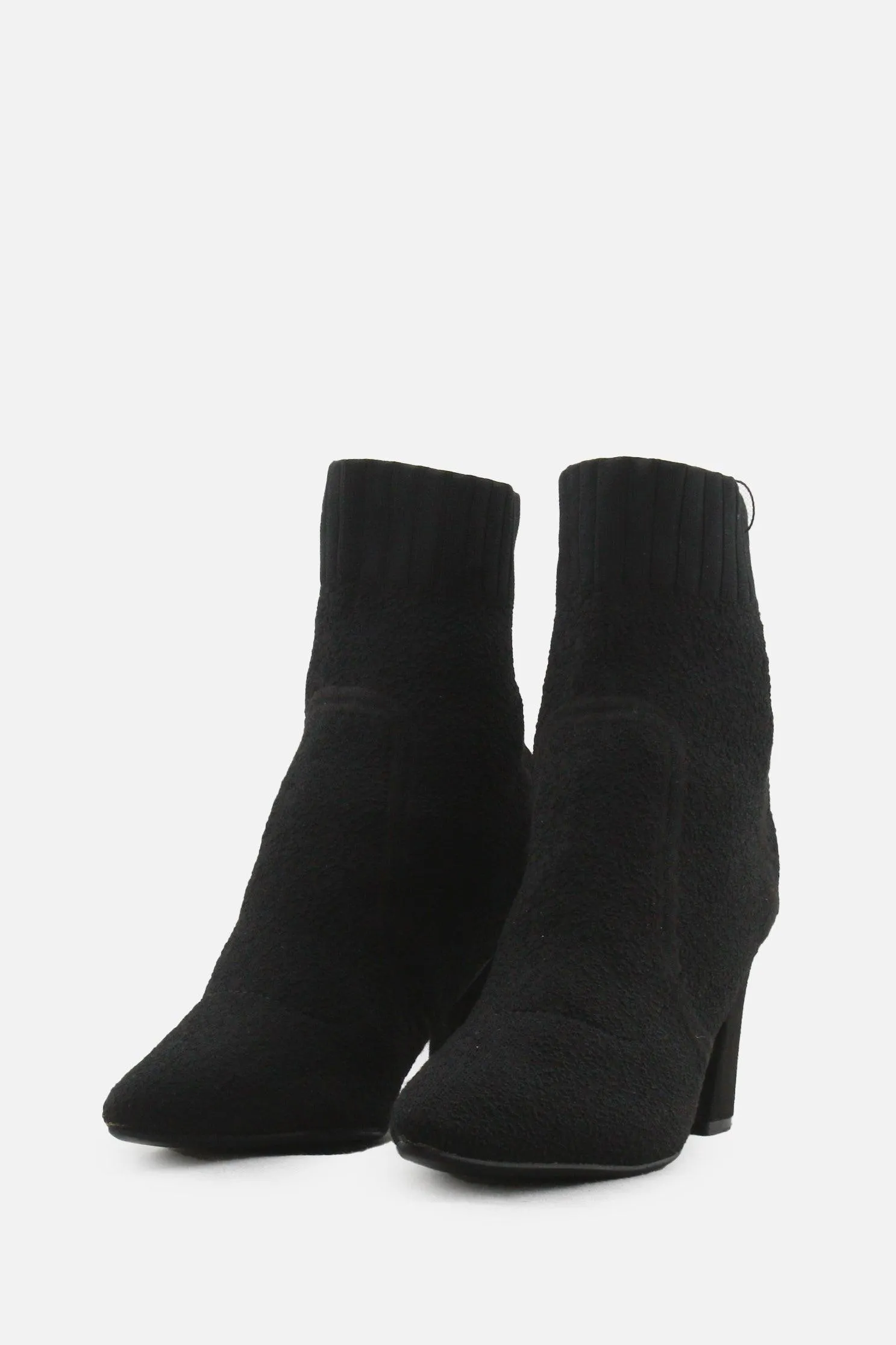 European Brand Block Ankle Boots | Suede