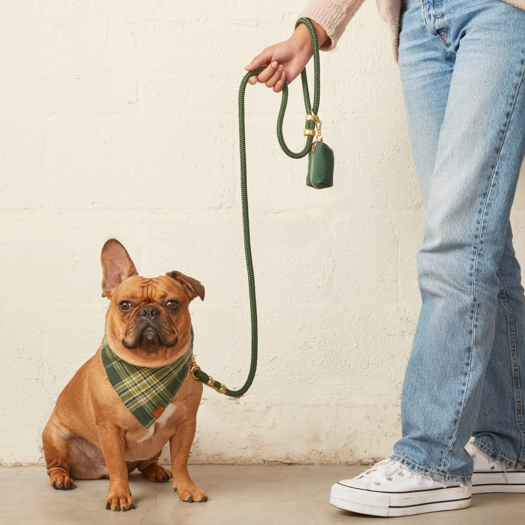 Evergreen Waxed Canvas Waste Bag Dispenser