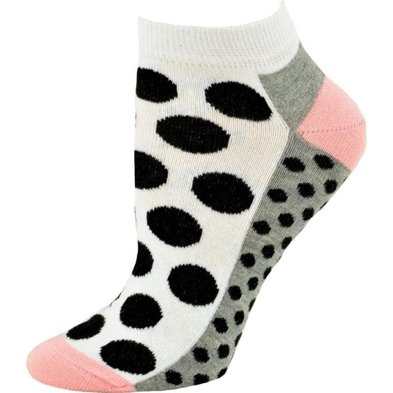 Fashion Polka Dot Ankle Cotton 2 Pair Pack Socks